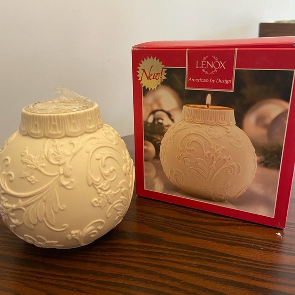 Lenox Other - Lenox Holly Scrollwork Votive
